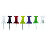 Alco Pinnwandnadel Kunststoff sortiert 12mm 100 ST
