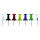 Alco Pinnwandnadel Kunststoff sortiert 12mm 100 ST