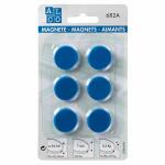 Alco Haftmagnet 7mm Ø 24mm blau 6 Stück