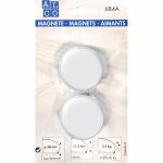 Alco Kraftmagnet 13,5mm Ø 38mm weiß 2...