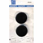 Alco Kraftmagnet 13,5mm Ø 38mm schwarz 2 Stück