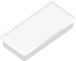 Alco Haftmagnet 23x50x8mm weiß 10 Stück