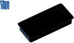 Alco Haftmagnet 23x50x8mm schwarz 10 Stück