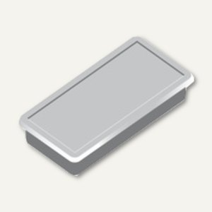 Alco Haftmagnet 23x50x8mm grau 10 Stück