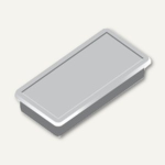 Alco Haftmagnet 23x50x8mm grau 10 Stück