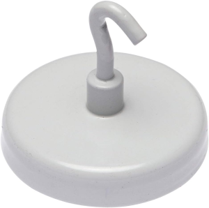 Alco Hakenmagnete, Neodym, Weiß, Ø 15 mm, Haftkraft min. 4 kp