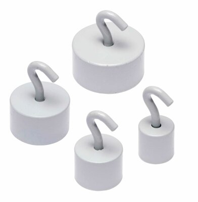 Alco Hakenmagnet Neodym Ø 25mm weiß