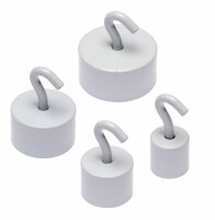 Alco Hakenmagnet Neodym Ø 25mm weiß