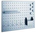 Alco Magnettafel gelocht Edelstahl 500x350mm silber inkl....