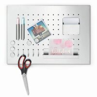 Alco Magnettafel gelocht für Wohnung, Küche und...