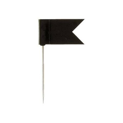 Alco Markierungsfähnchen 24mm Kopf 18x10mm schwarz 20 Stück