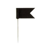 Alco Markierungsfähnchen 24mm Kopf 18x10mm schwarz...