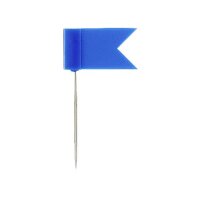 Alco Markierungsfähnchen 24mm Kopf 18x10mm blau 20...
