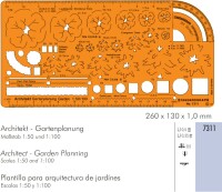 Standardgraph Schablone für  Architekt-Gartenplanung