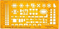 Standardgraph Möblierungsschablone Arch. 1:200 1...