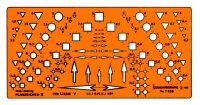 Planzeichenschablone STANDARDGRAPH 7358