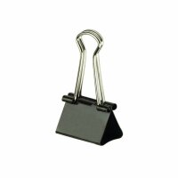 Alco Foldbackklammer Metall vernickelt 19mm schwarz 12...