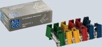 Alco Foldbackklammer Metall vernickelt 19mm sortiert 12...