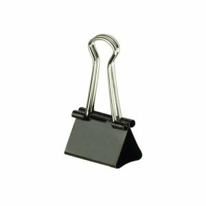 Alco Foldbackklammer Metall vernickelt 32mm schwarz 12 Stück