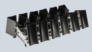 Alco Foldbackklammer Metall vernickelt 51mm schwarz 12 Stück