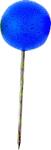 Alco Landkartennadel 16mm Ø8mm hellblau 20 Stück