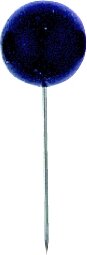 Alco Landkartennadel 16mm Ø8mm kosmosblau 20 Stück