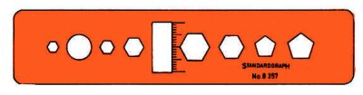 Standardgraph Benzolring-Schablone 1 Stück