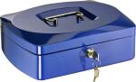 Alco Geldkassette Stahlblech 255x200xx90mm blau