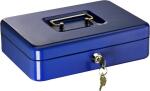 Alco Geldkassette Stahlblech 250x170xx75mm blau