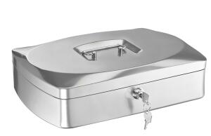 Alco Geldkassette Stahlblech 330x235xx90mm silber