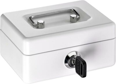 Alco Geldkassette Mini-Box Stahlblech 125x95xx60mm weiß