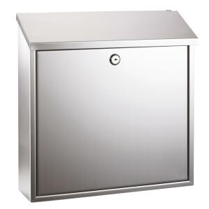 Alco Briefkasten Edelstahl rostfrei 360x100x360mm silber