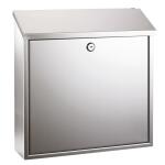 Alco Briefkasten Edelstahl rostfrei 360x100x360mm silber