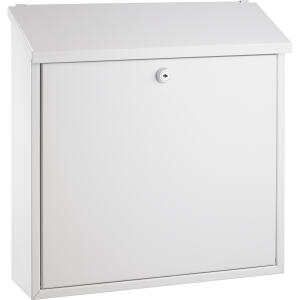 Alco Briefkasten Stahl lackiert 360x100x360mm weiß