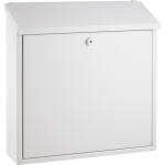 Alco Briefkasten Stahl lackiert 360x100x360mm weiß