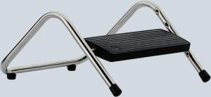 Alco Fußstütze Tritty schwarz/silber