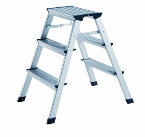 Alco Trittleiter Aluminium3-stufig 62cm silber