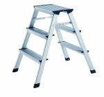 Alco Trittleiter Aluminium3-stufig 62cm silber