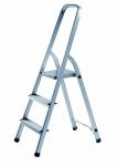 Alco Haushaltsleiter Aluminium 3-stufig 125cm silber
