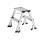 Alco Trittleiter mit Rollen Aluminium 2-stufig 43cm silber