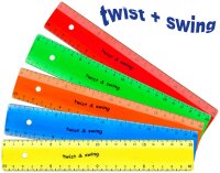 Standardgraph Twist & Swing Lineal 20 cm in fünf...