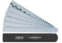 Standardgraph Fächermaßstab Bauwesen 20 cm 1...