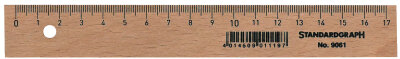 Holzlineal 1917 17cm STANDARDGRAPH 9061