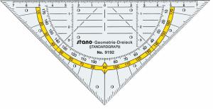 Standardgraph Geometriedreieck  stano 16 cm in PP-Tasche 1 Stück
