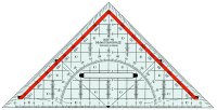 Standardgraph Zeichendreieck 23 cm 1 Stück