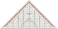 Standardgraph Zeichendreieck 32 cm abn. Griff 1 Stück