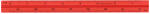 Standardgraph Dreikantmaßstab 15 cm Aluminium rot 1...