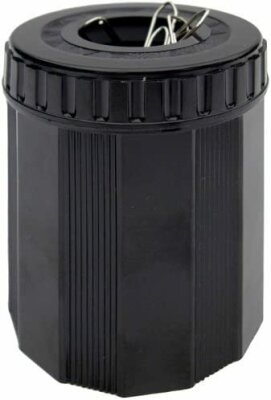 Standardgraph Büroklammernbox schwarz NOSTALGIE aus Bakelit® 1 Stück