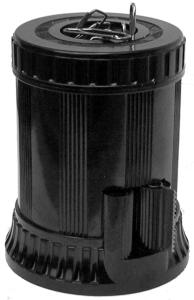 Standardgraph Büroklammernbox NOSTALGIE schwarz aus Bakelit® mit Klebefilmabroller 1 Stück