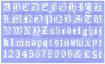 Standardgraph Schablone Schrift Old Englisch 30 mm 1...
